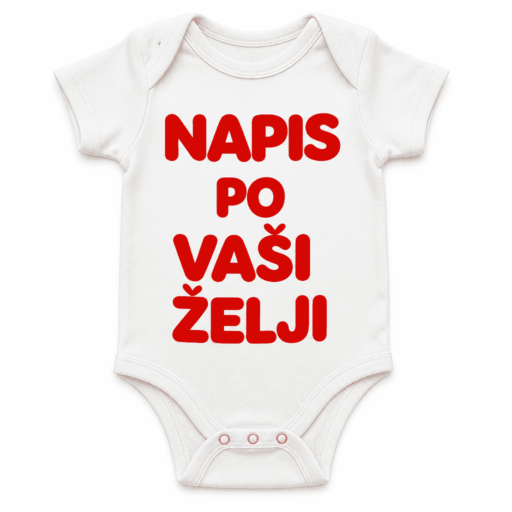Otroški bodi z napisom (po želji)