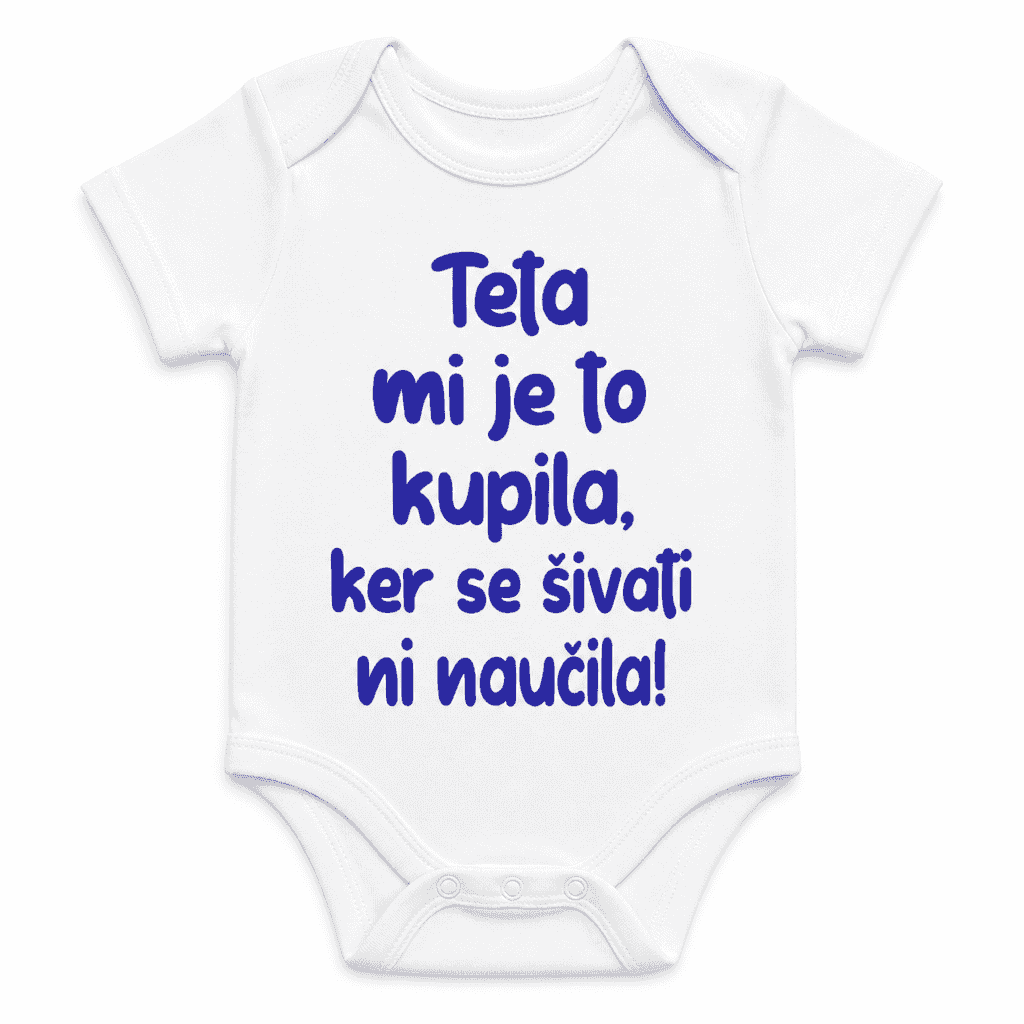 Otroški bodi teta je kupila
