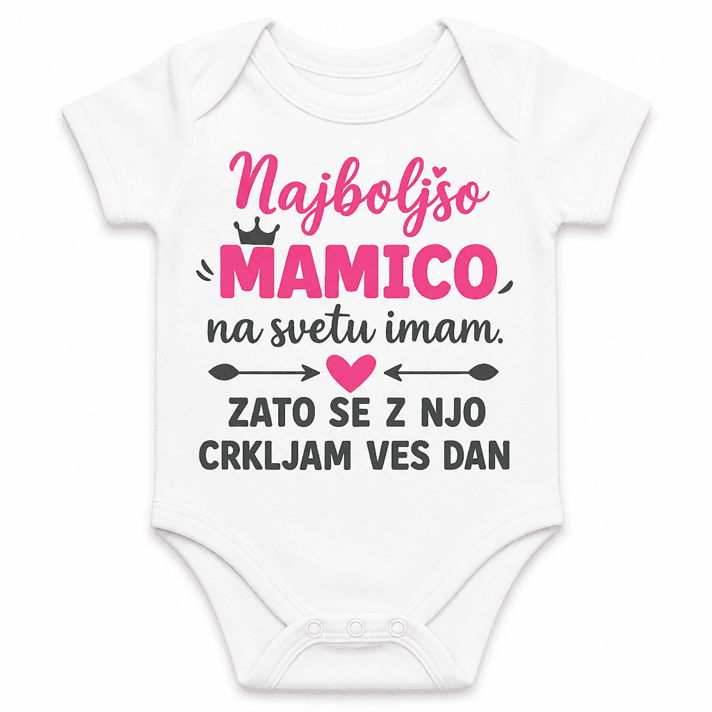 Otroški bodi crkljam se z mami