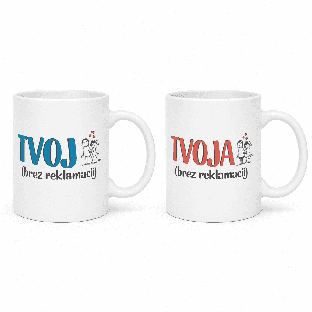 Skodelici Tvoj Tvoja (komplet)