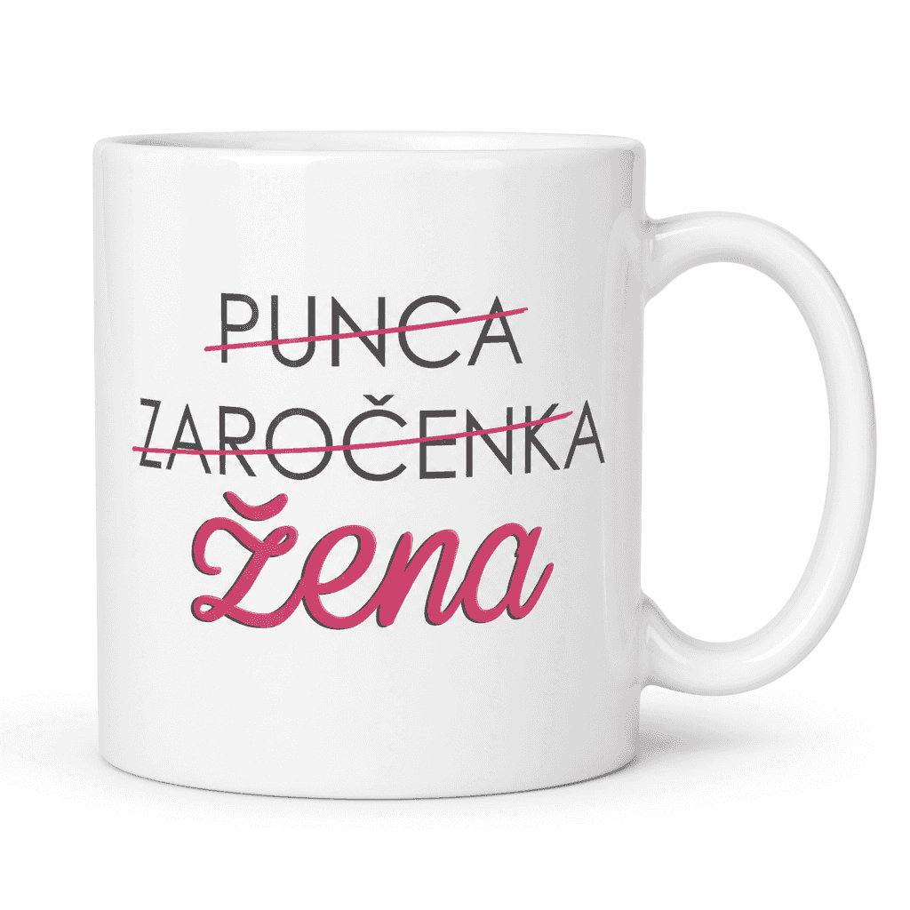 Skodelica punca zaročenka žena