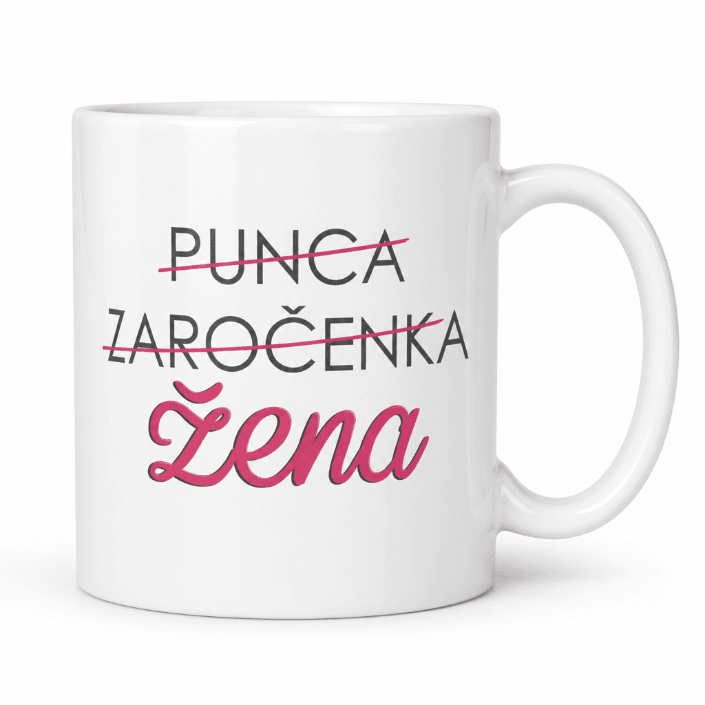 Skodelica punca zaročenka žena
