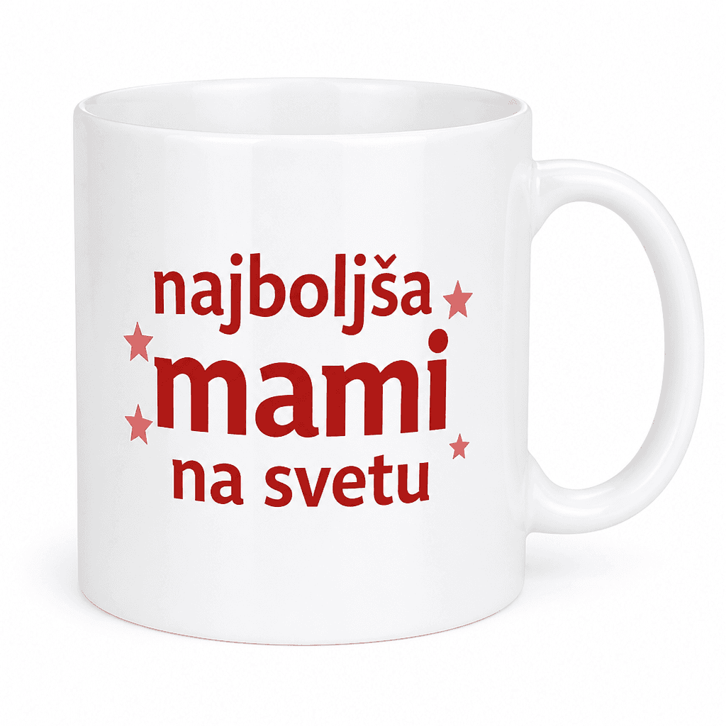 Skodelica za darilo najboljši/a (beseda po želji) na svetu