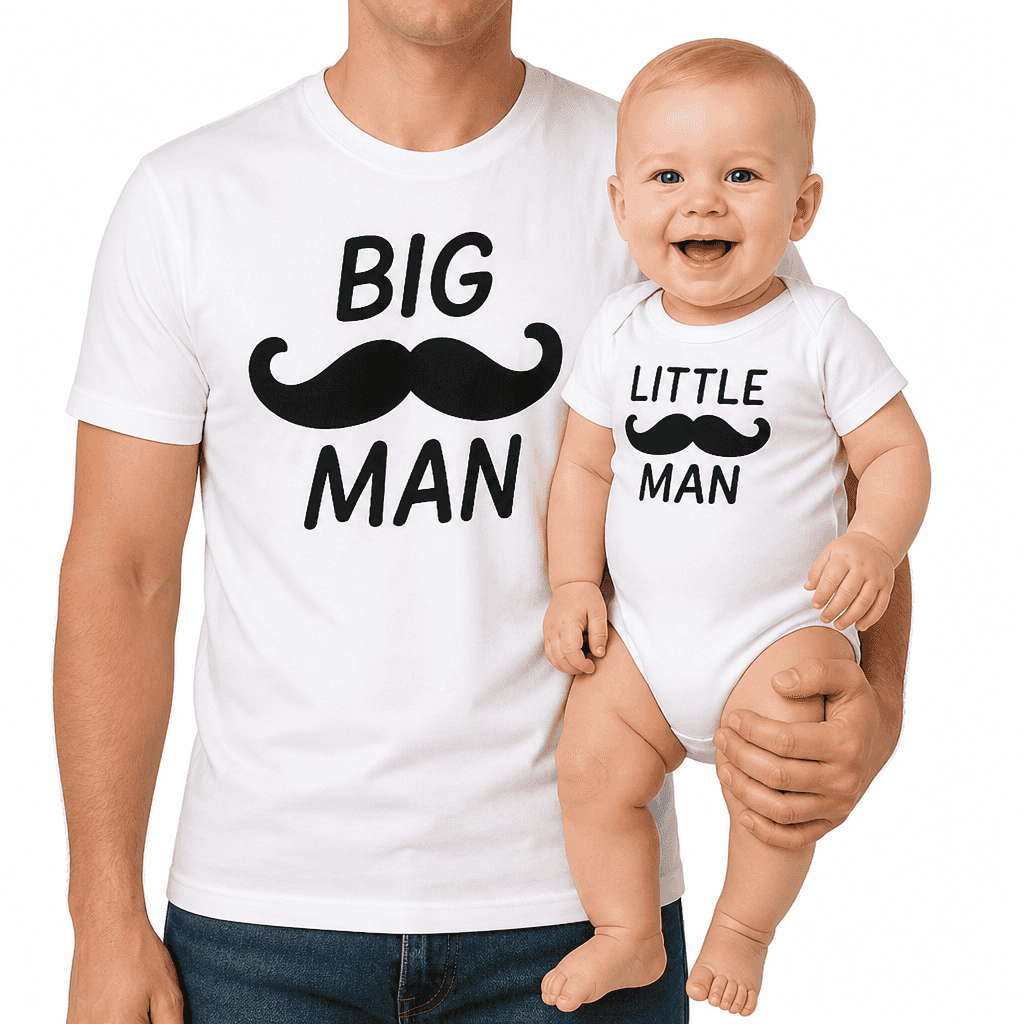 Komplet bodi in majica BIG MAN - LITTLE MAN