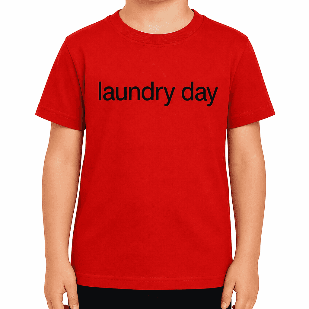Smešna otroška majica laundry day