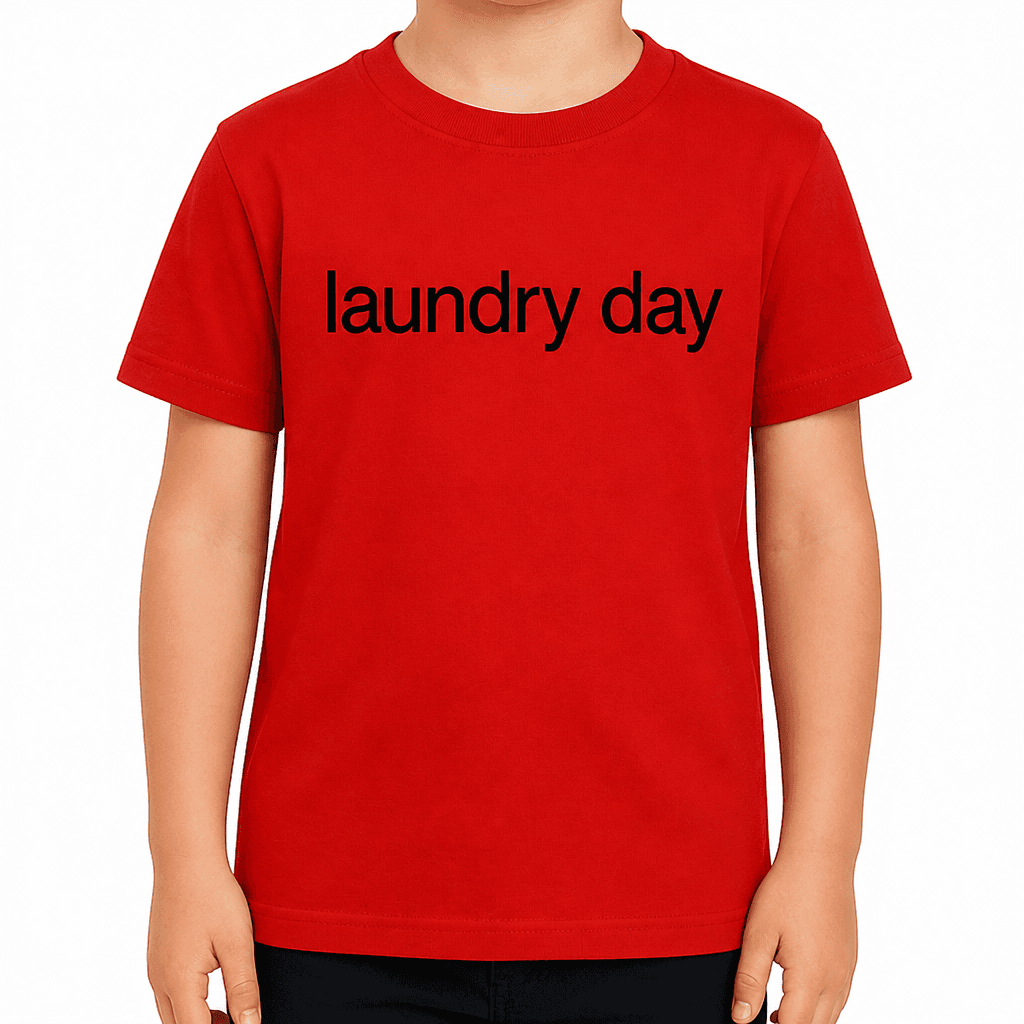Smešna otroška majica laundry day