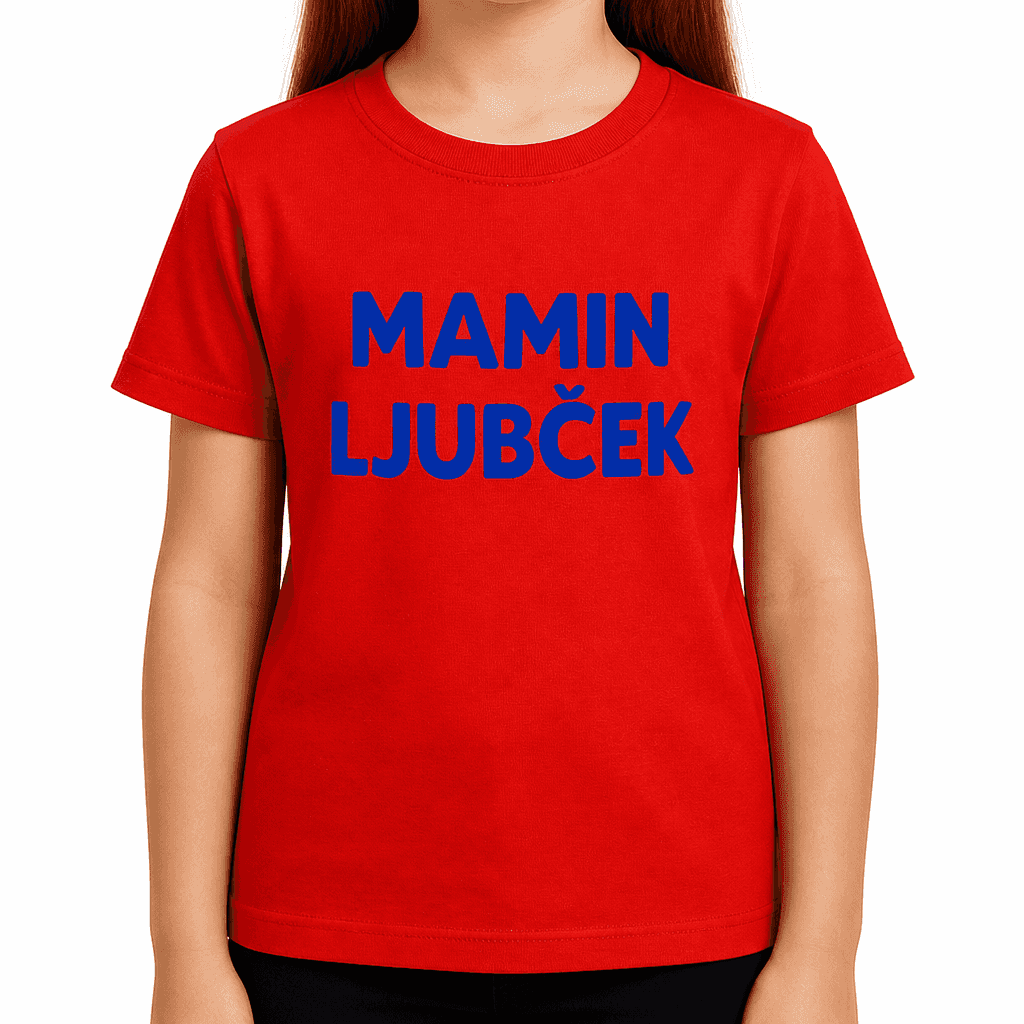 Smešna otroška majica MAMIN LJUBČEK