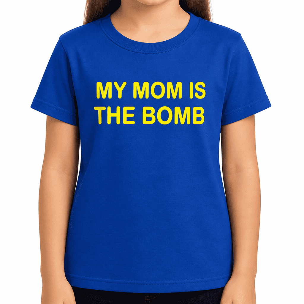 Smešna otroška majica MY MOM IS THE BOMB