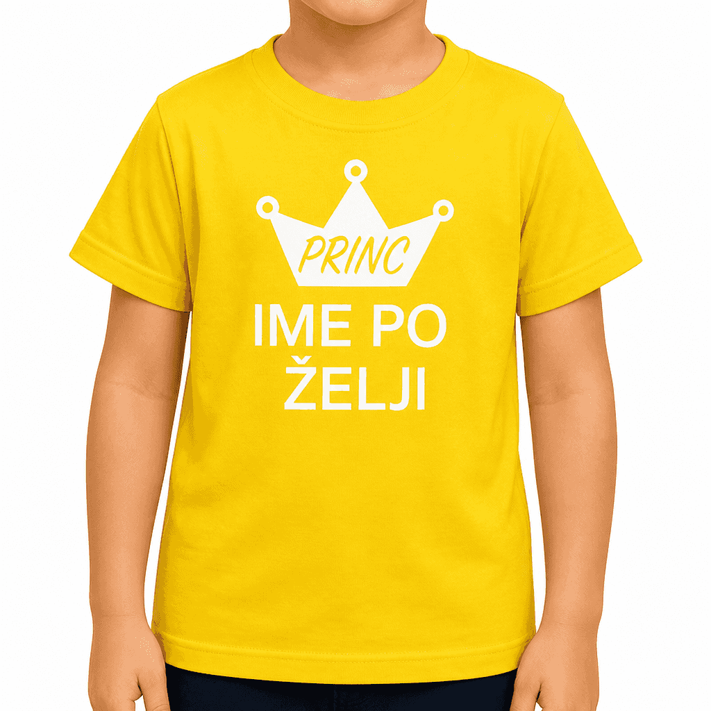 Smešna otroška majica princ (ime po želji)