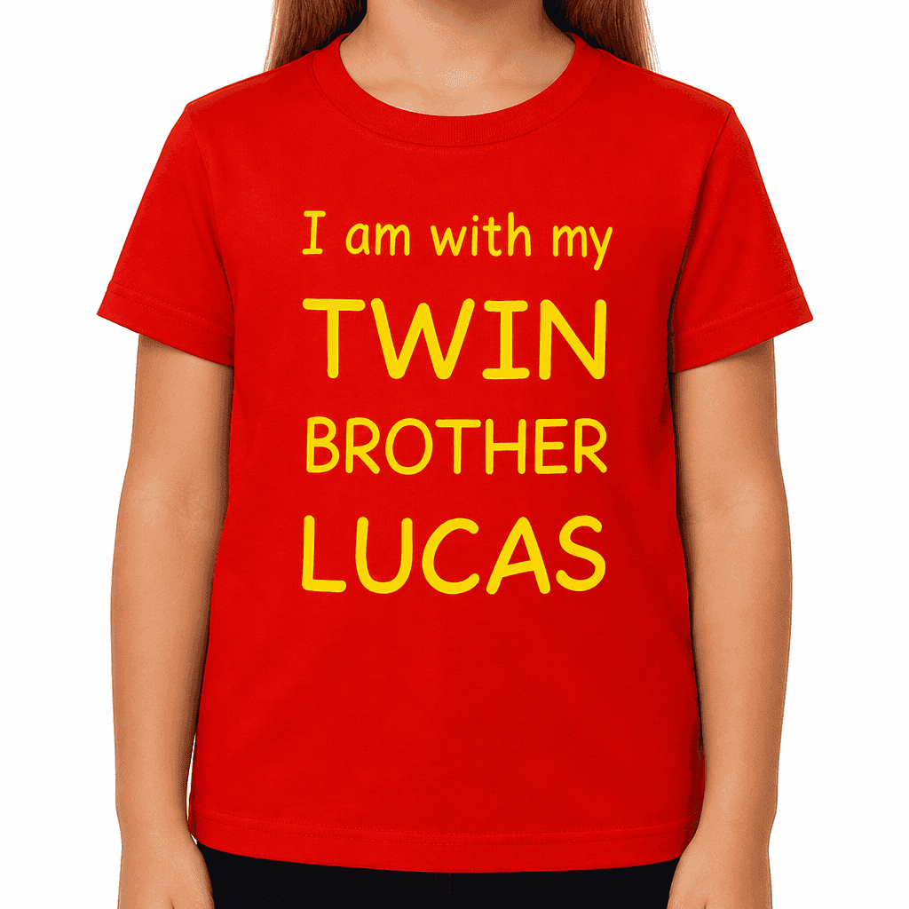 Majica I am with my twin brother Lucas (ime po želji)