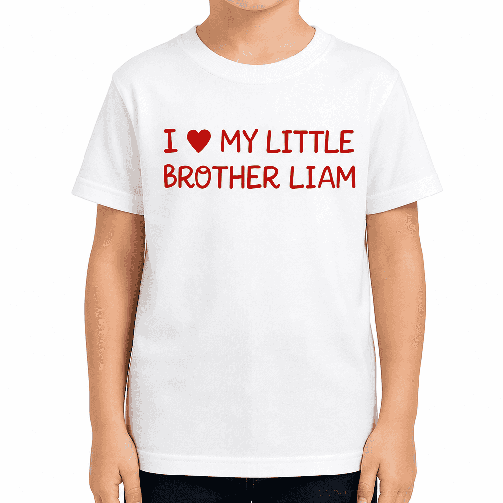 Majica I love my little brother (ime po želji)