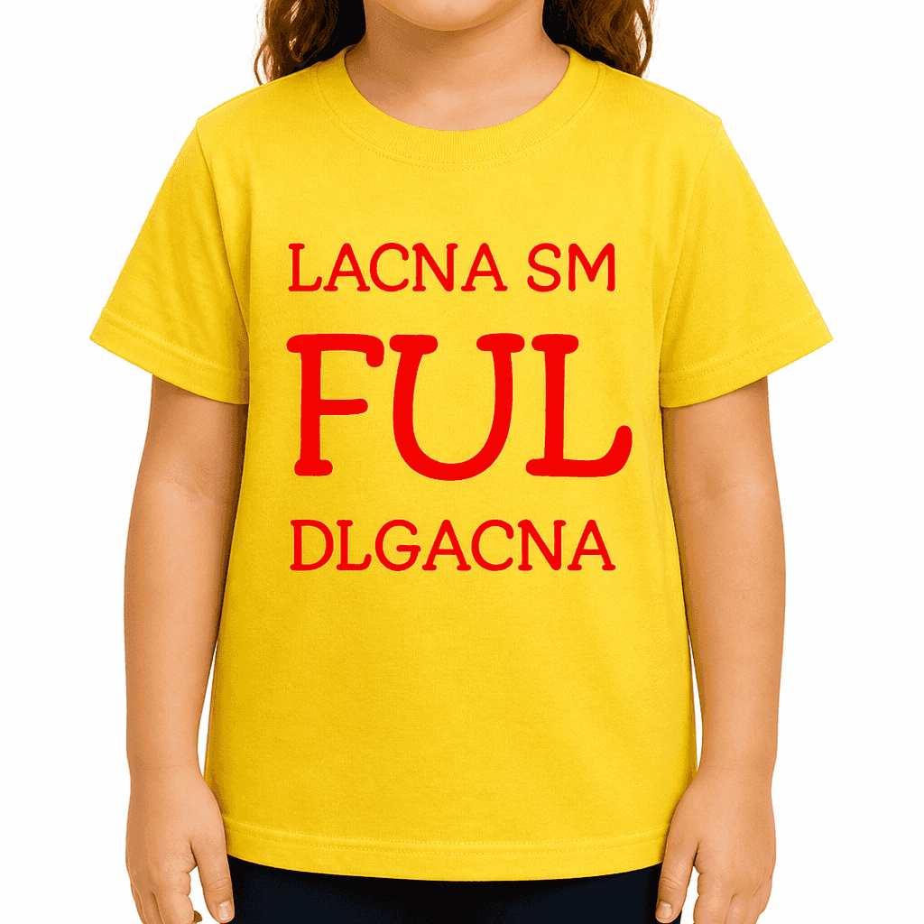 Smešna otroška majica lacna sm ful dlgacna