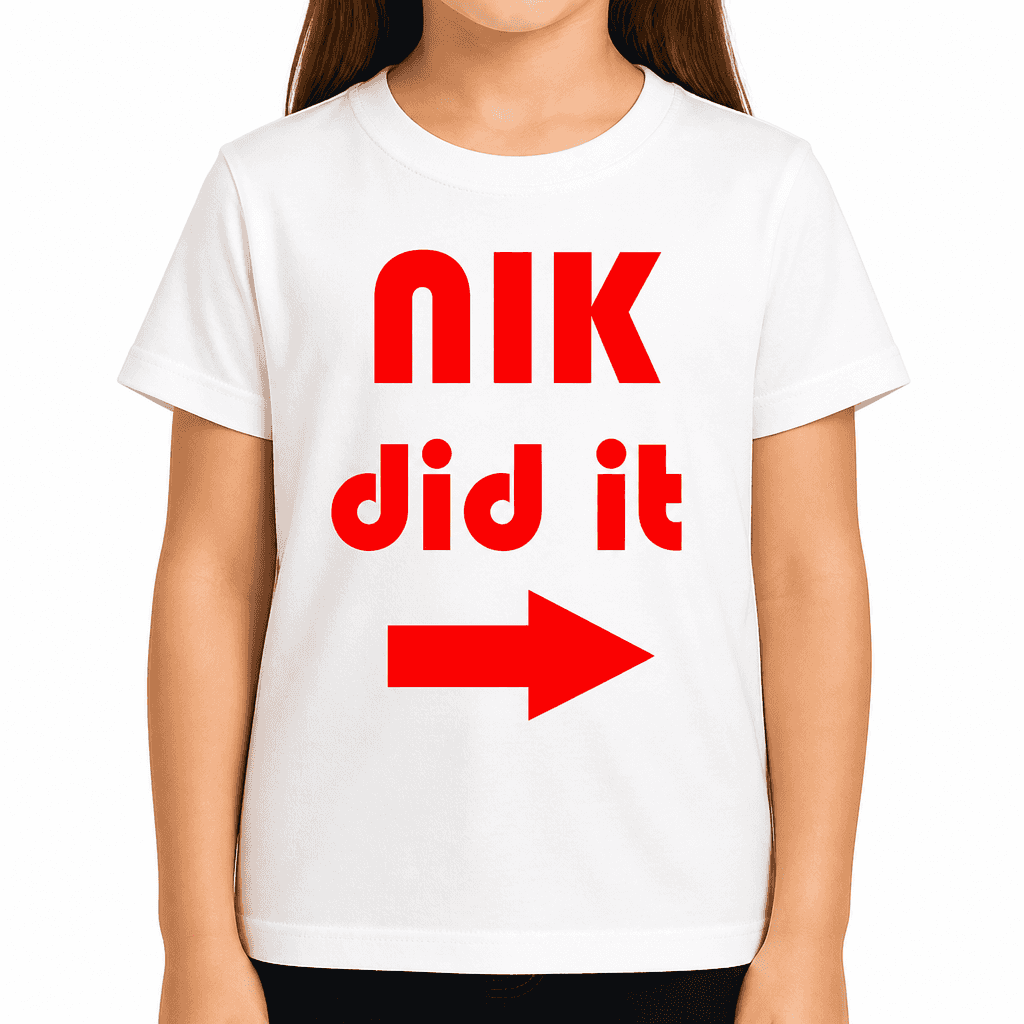 Smešna otroška majica (ime po želji) did it