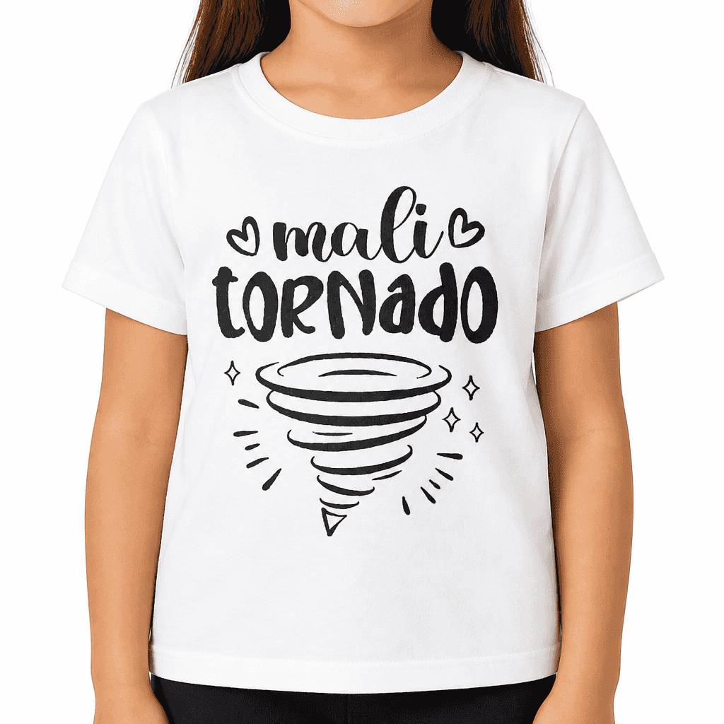 Smešna otroška majica mali tornado