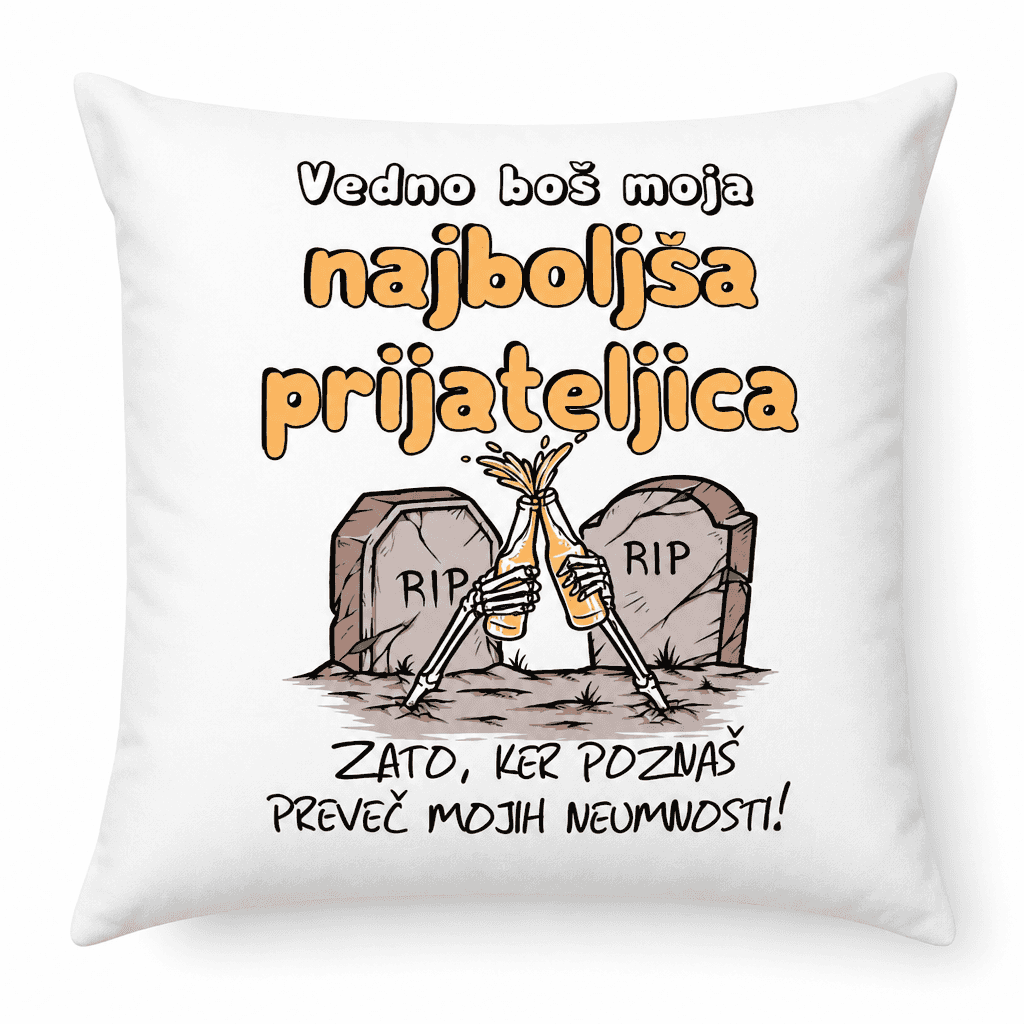 Zabavna blazina prijateljica za neumnosti