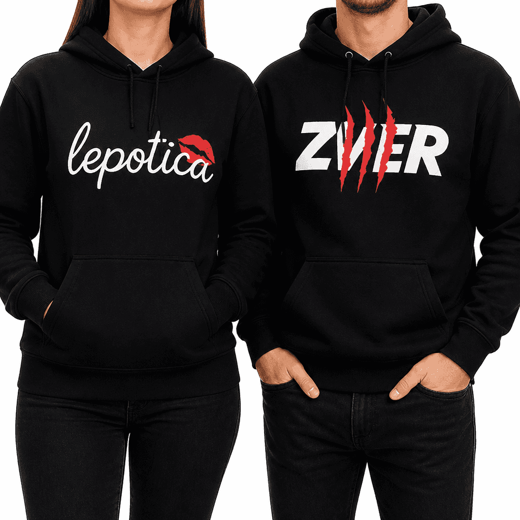 Zabavni pulover (komplet) Lepotica in Zver
