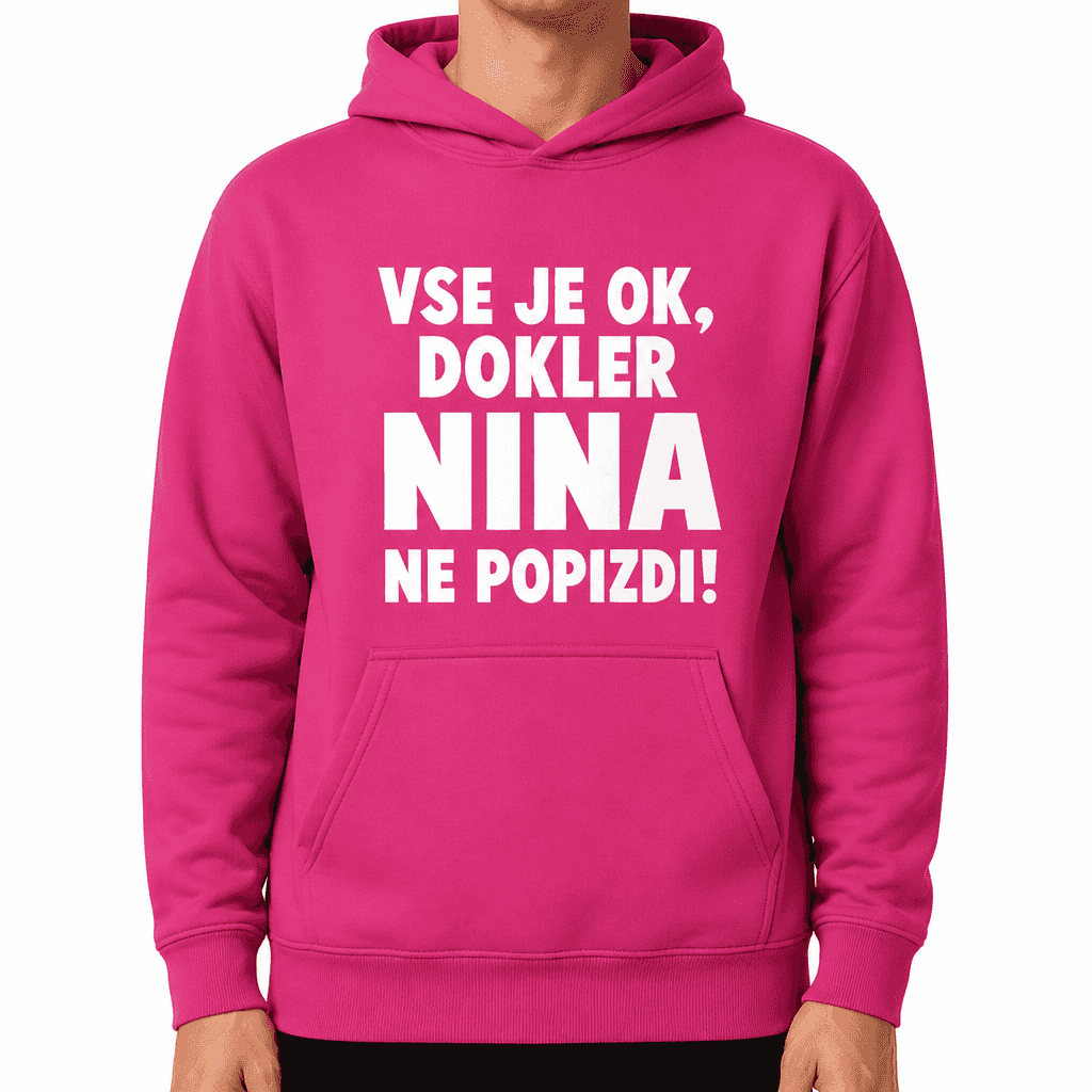 Zabavni pulover vse je ok (ime po želji)