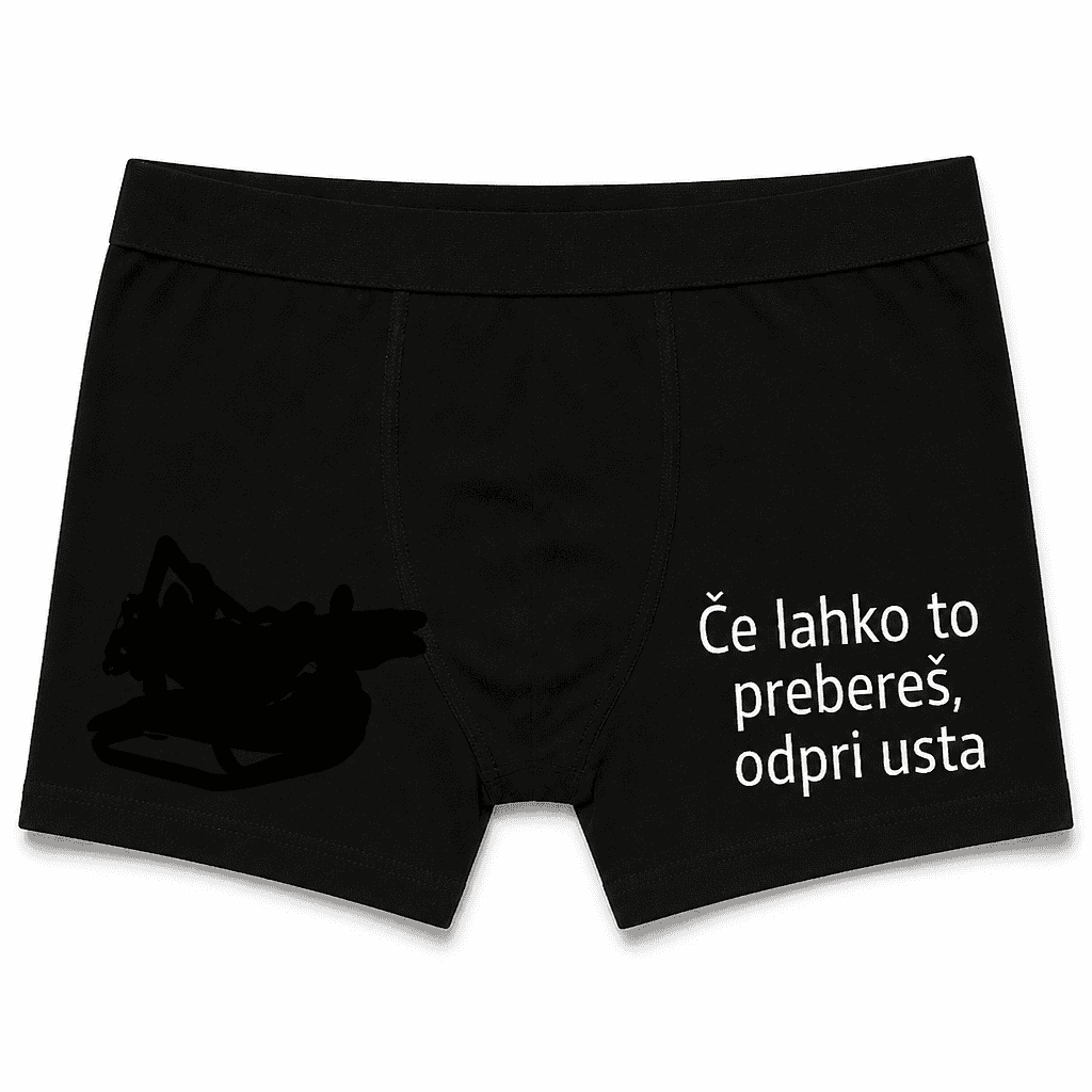 Moške boxer hlače - Če lahko to prebereš, odpri usta