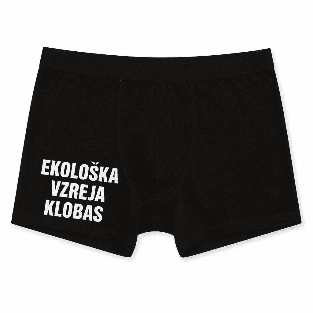 Moške boxer hlače EKOLOŠKA VZREJA KLOBAS