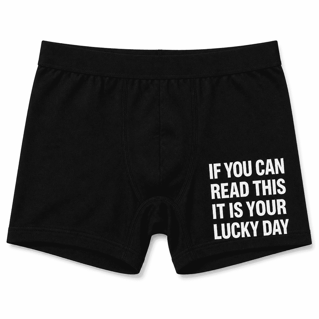 Moške boxer hlače IF YOU CAN READ THIS IT IS YOUR LUCKY DAY