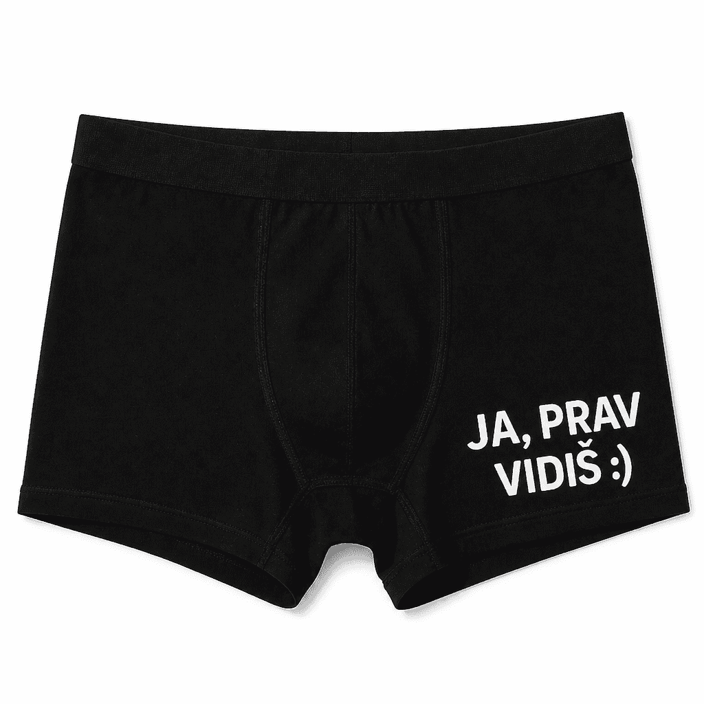 Moške boxer hlače ja prav vidiš
