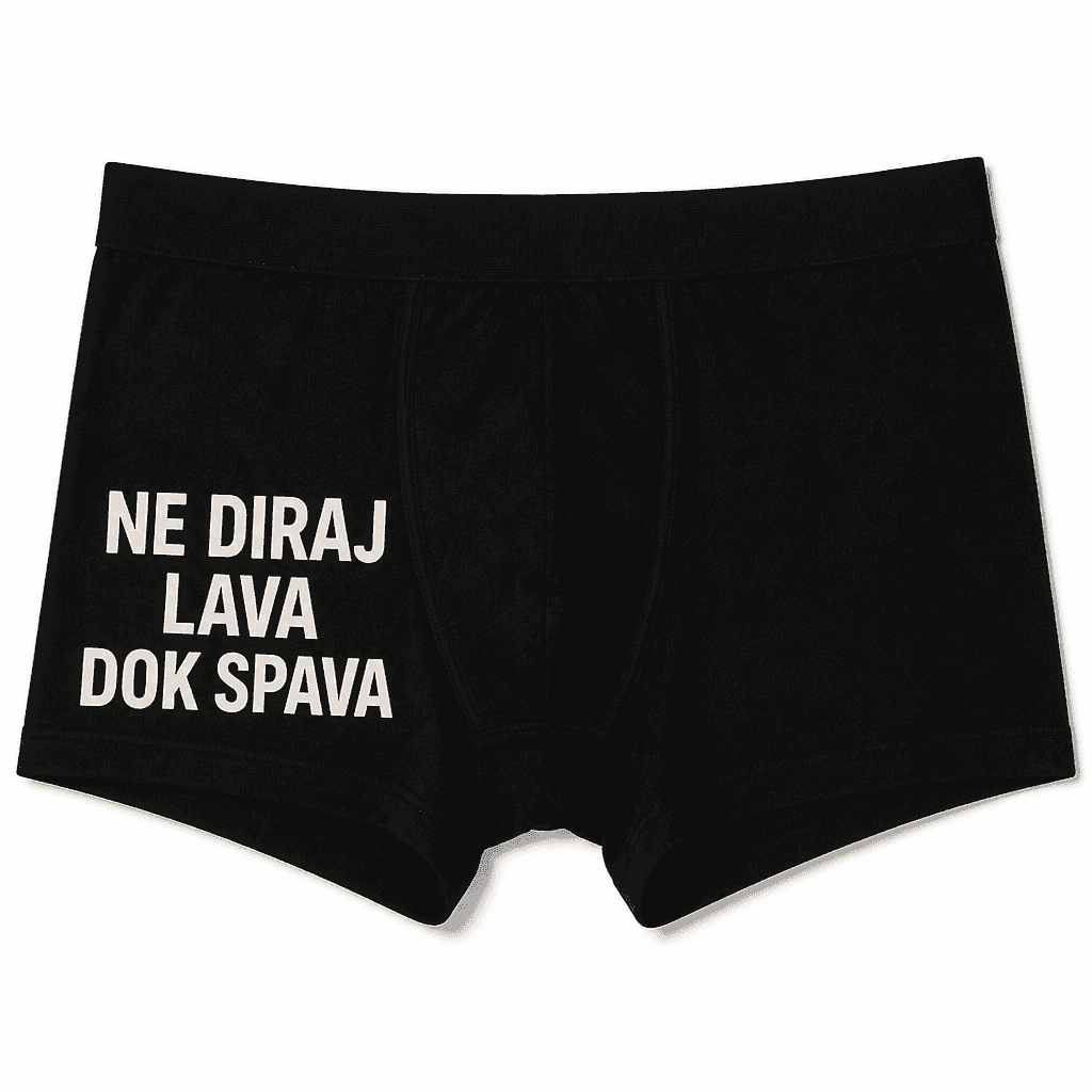 Moške boxer hlače NE DIRAJ LAVA DOK SPAVA