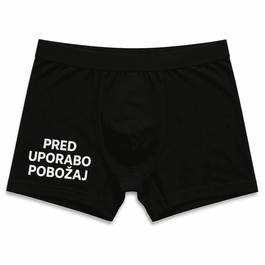 Moške boxer hlače PRED UPORABO POBOŽAJ