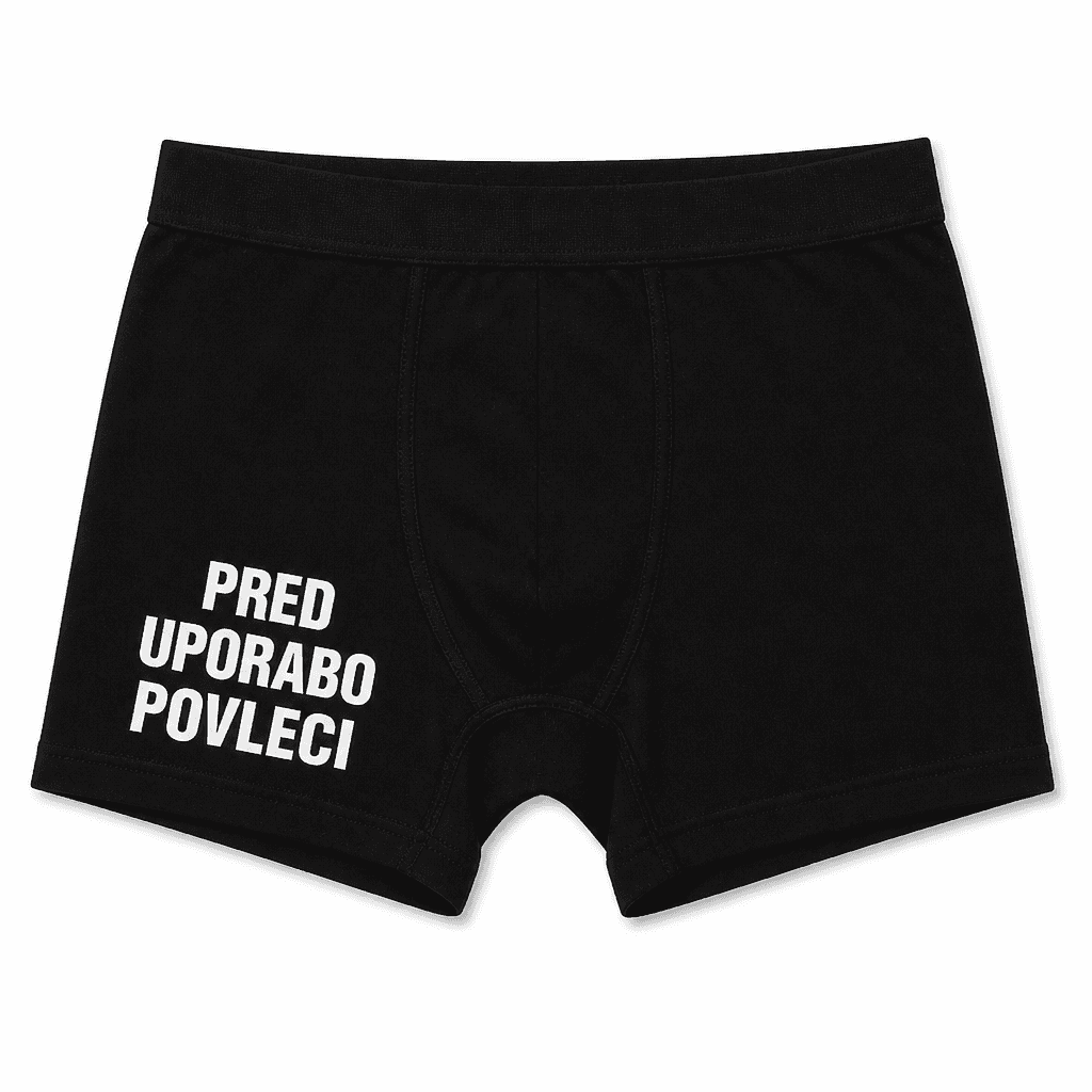 Moške boxer hlače PRED UPORABO POVLECI