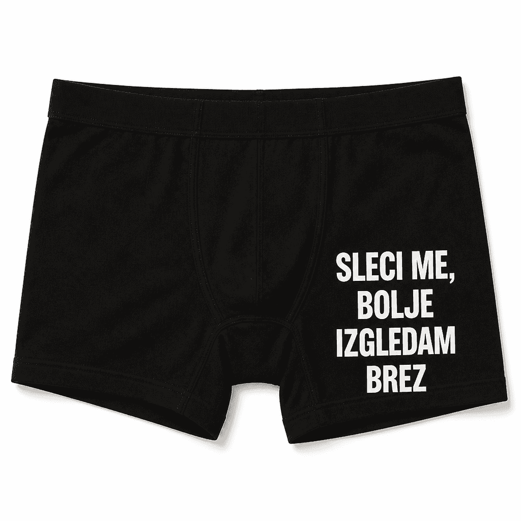 Moške boxer hlače SLECI ME, BOLJE IZGLEDAM BREZ