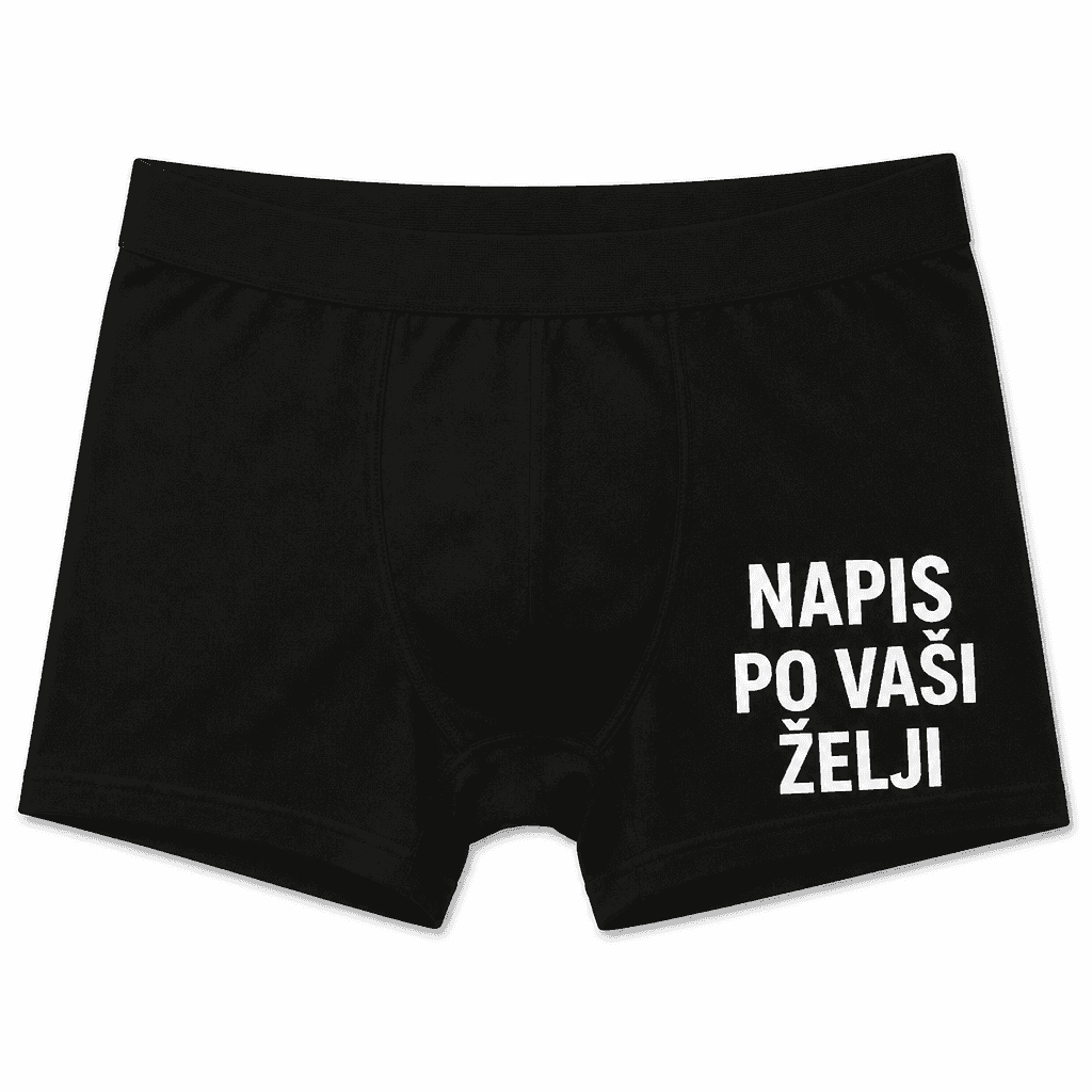 Moške boxer hlače z napisom (po želji)