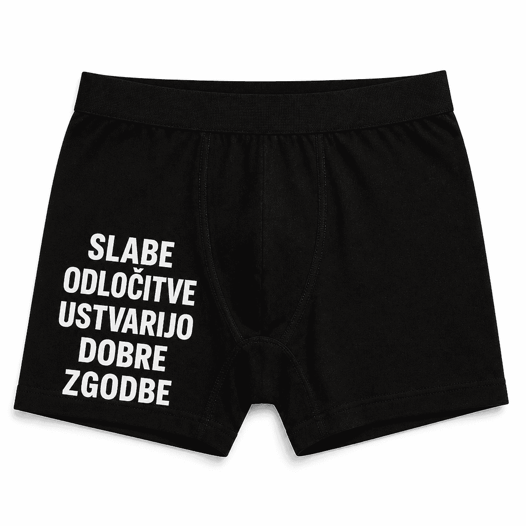 Moške boxer slabe odločitve dobre zgodbe