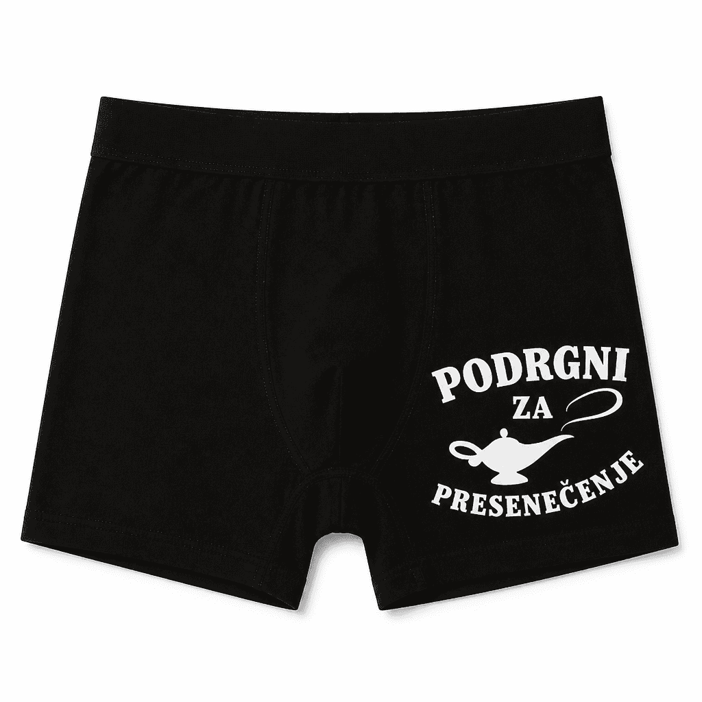Moške boxer hlače podrgni za presenečenje