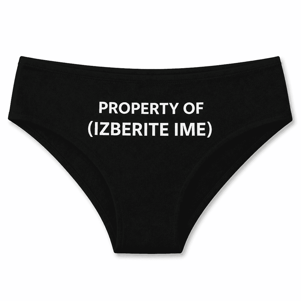 Smešno spodnje perilo PROPERTY OF (IZBERITE IME)
