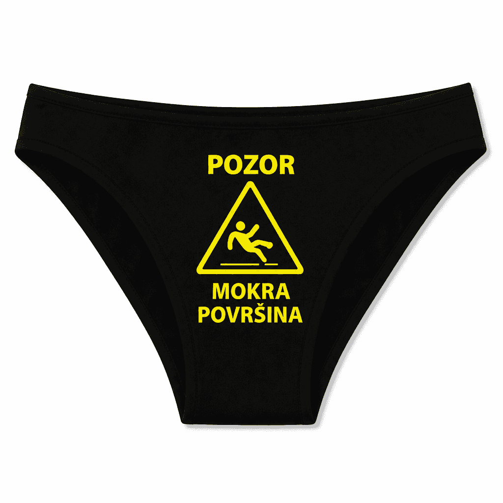 Smešno spodnje perilo POZOR MOKRA POVRŠINA