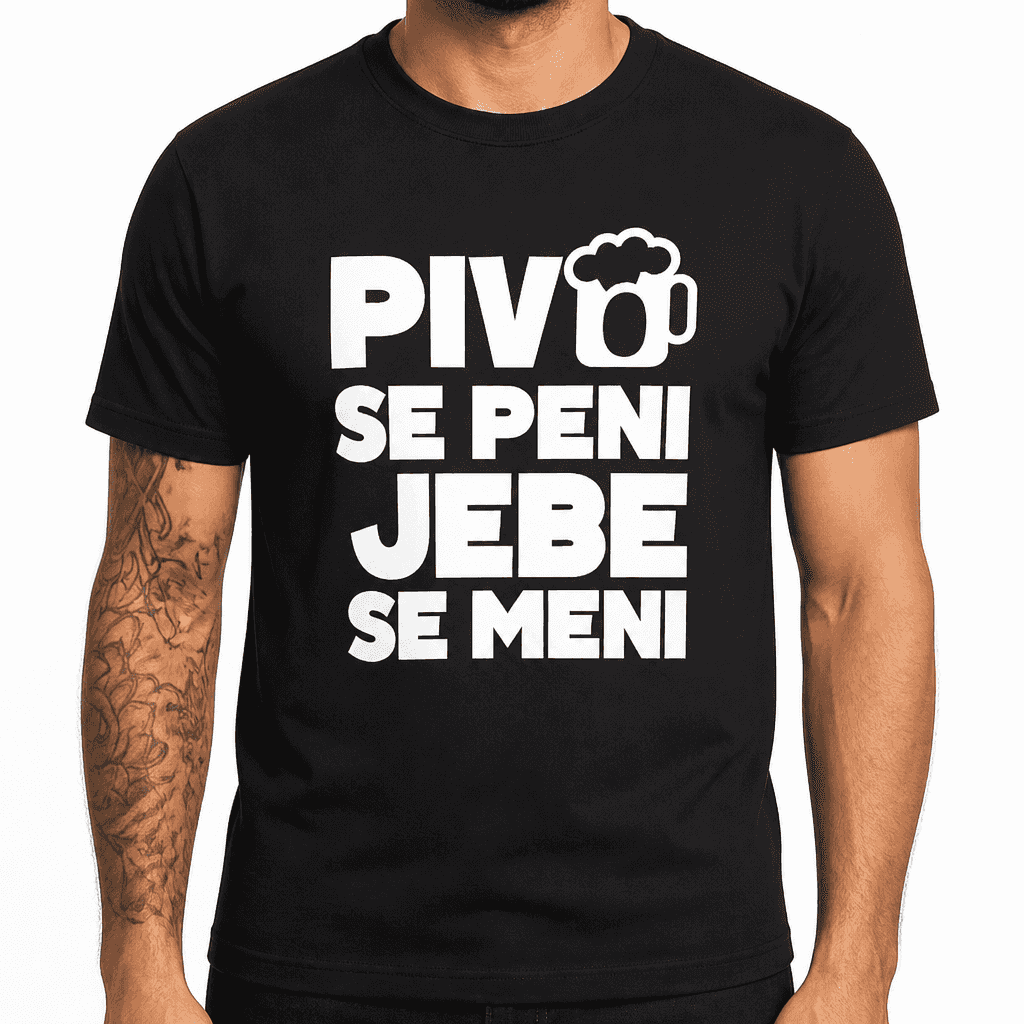 Smešna majica PIVO SE PENI JEBE SE MENI