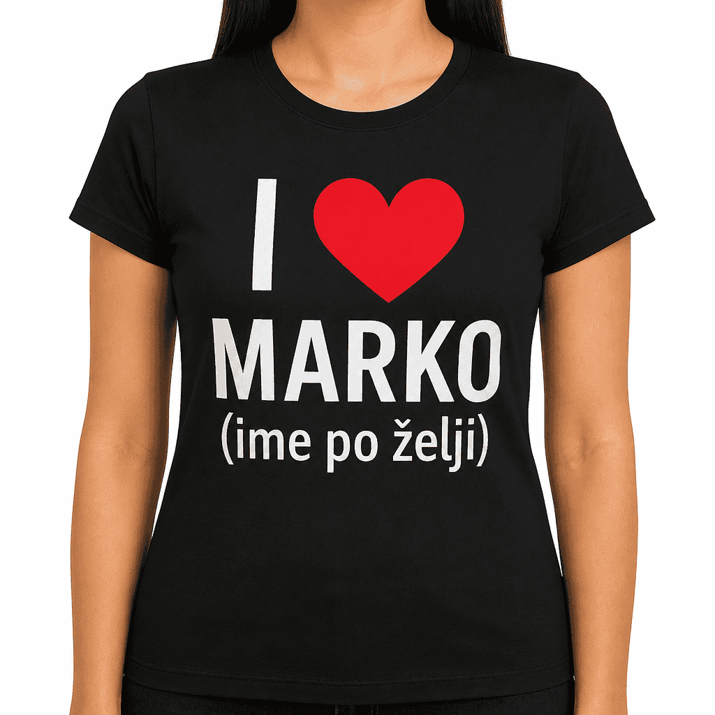 Majica i love ime po želji