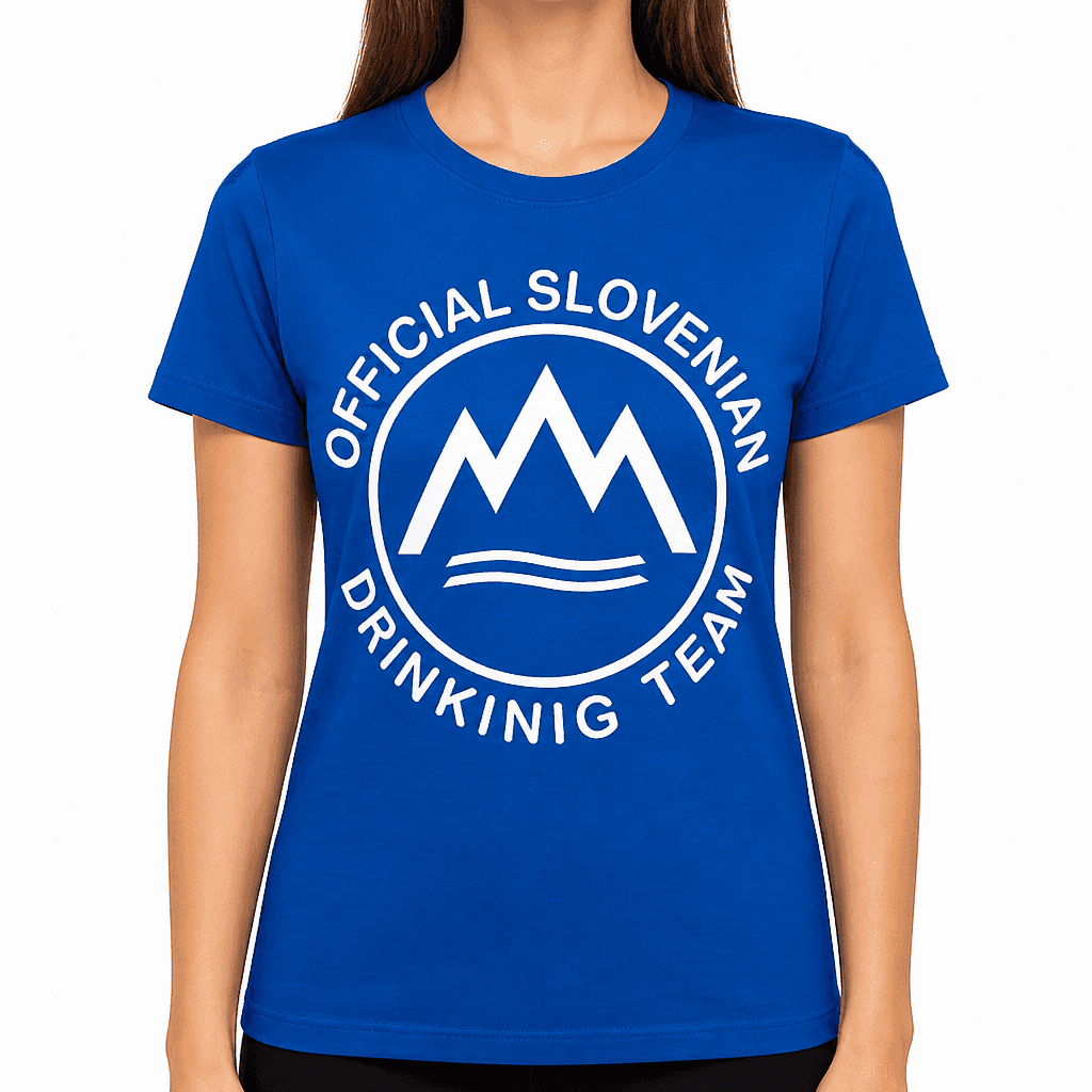 Smešna majica official slovenian drinking team