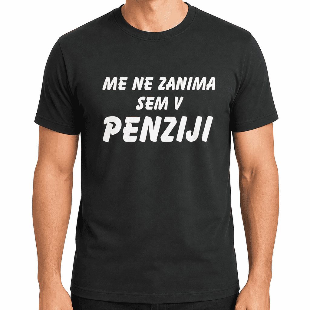Smešna majica ME NE ZANIMA SEM V PENZIJI