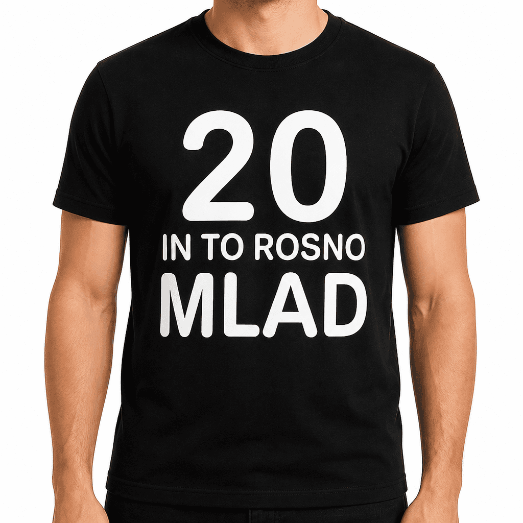Smešna majica 20 in to rosno mlad