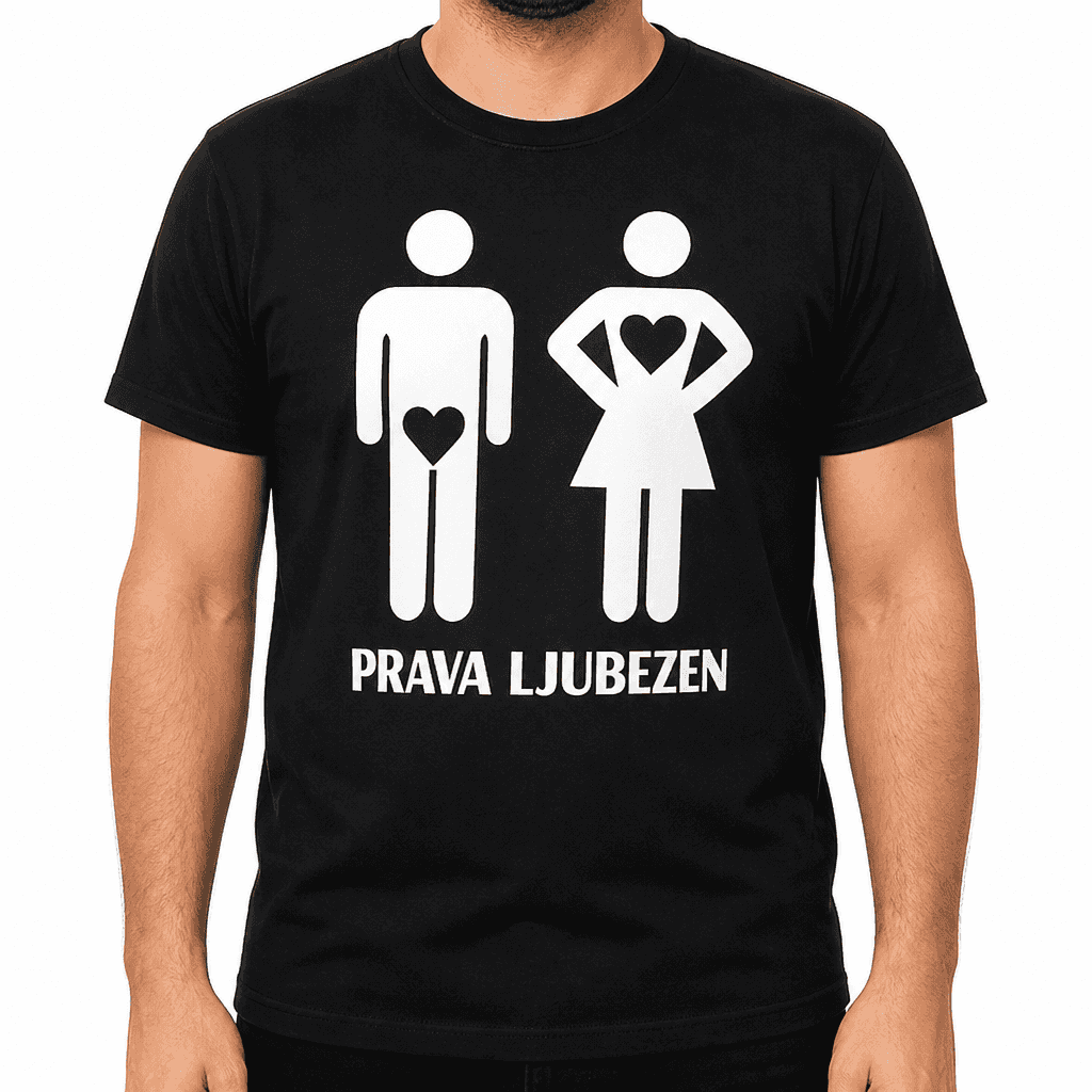 Smešna majica PRAVA LJUBEZEN