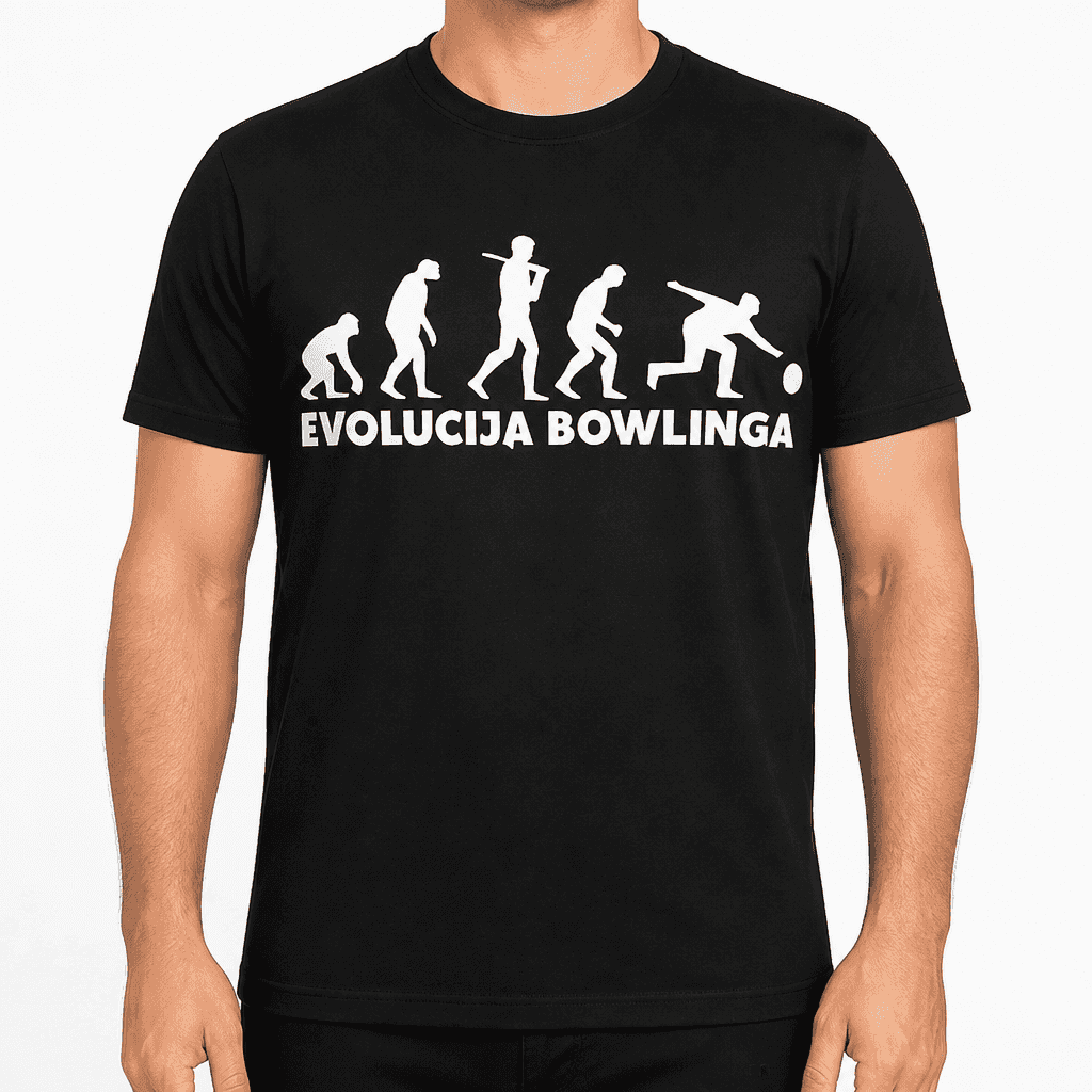 Smešna majica Evolucija bowlinga