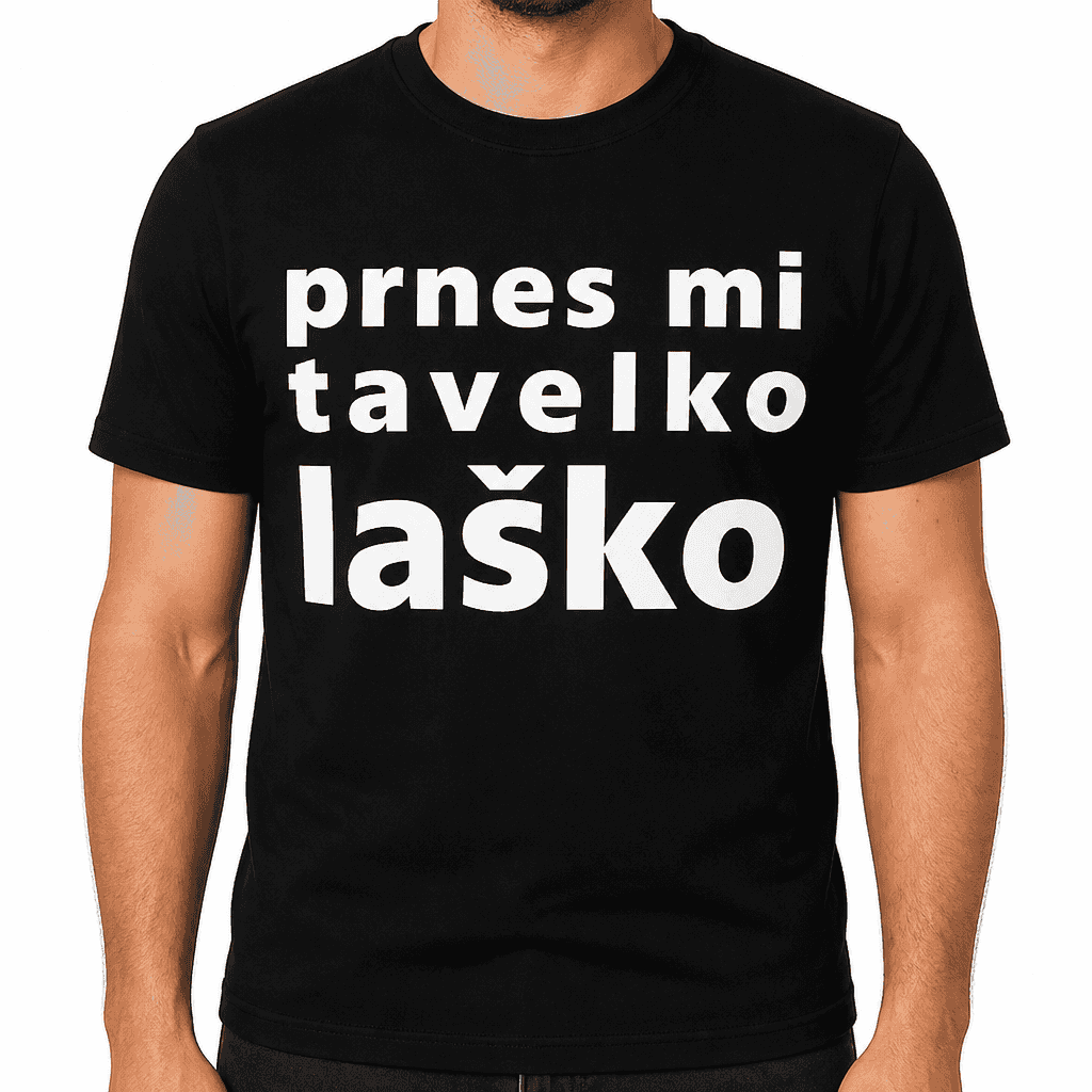 Smešna majica prnes mi tavelko laško