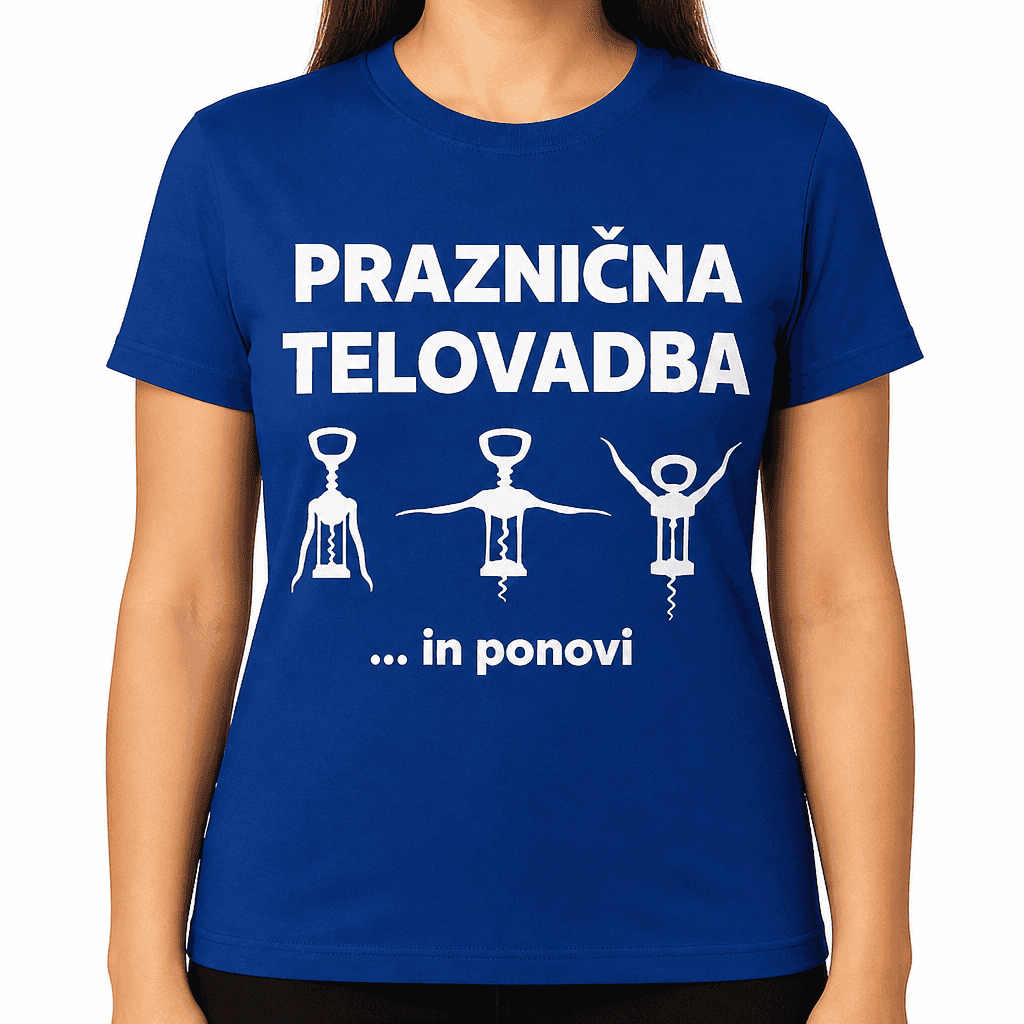 Smešna majica Praznična telovadba