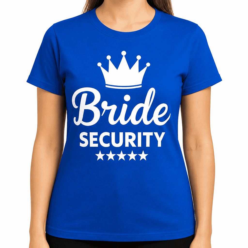 Smešna majica Bride SECURITY