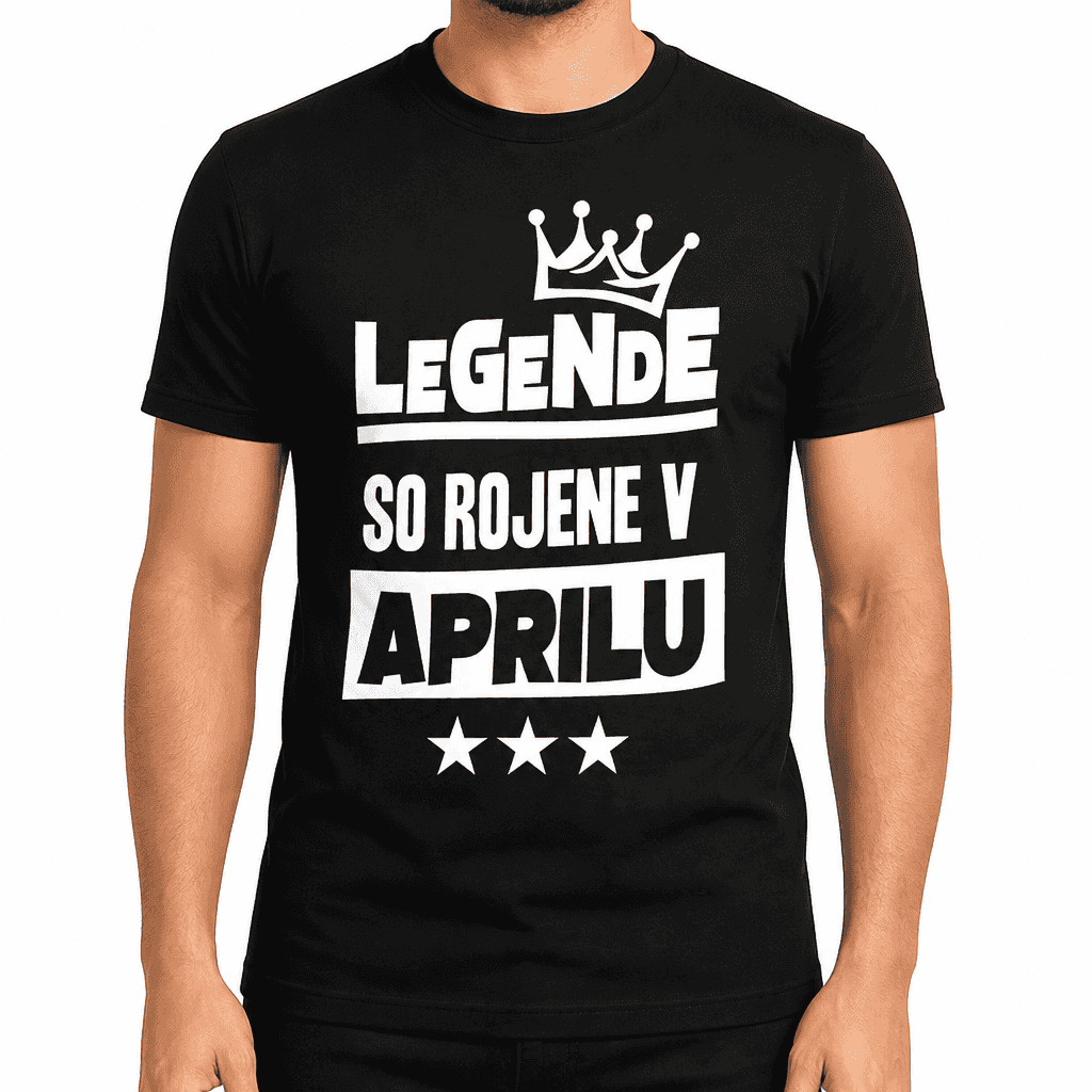 Smešna majica legende so rojene v aprilu