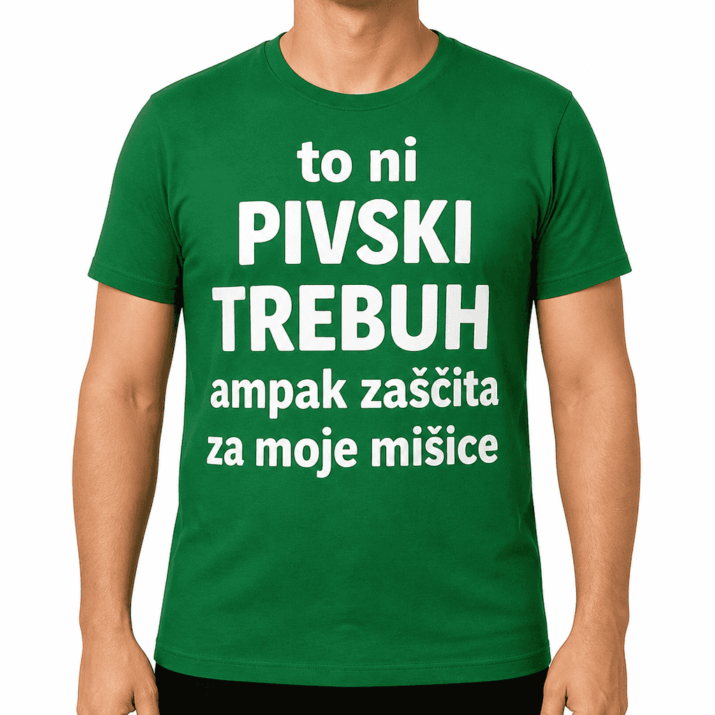 Smešna majica to ni pivski trebuh