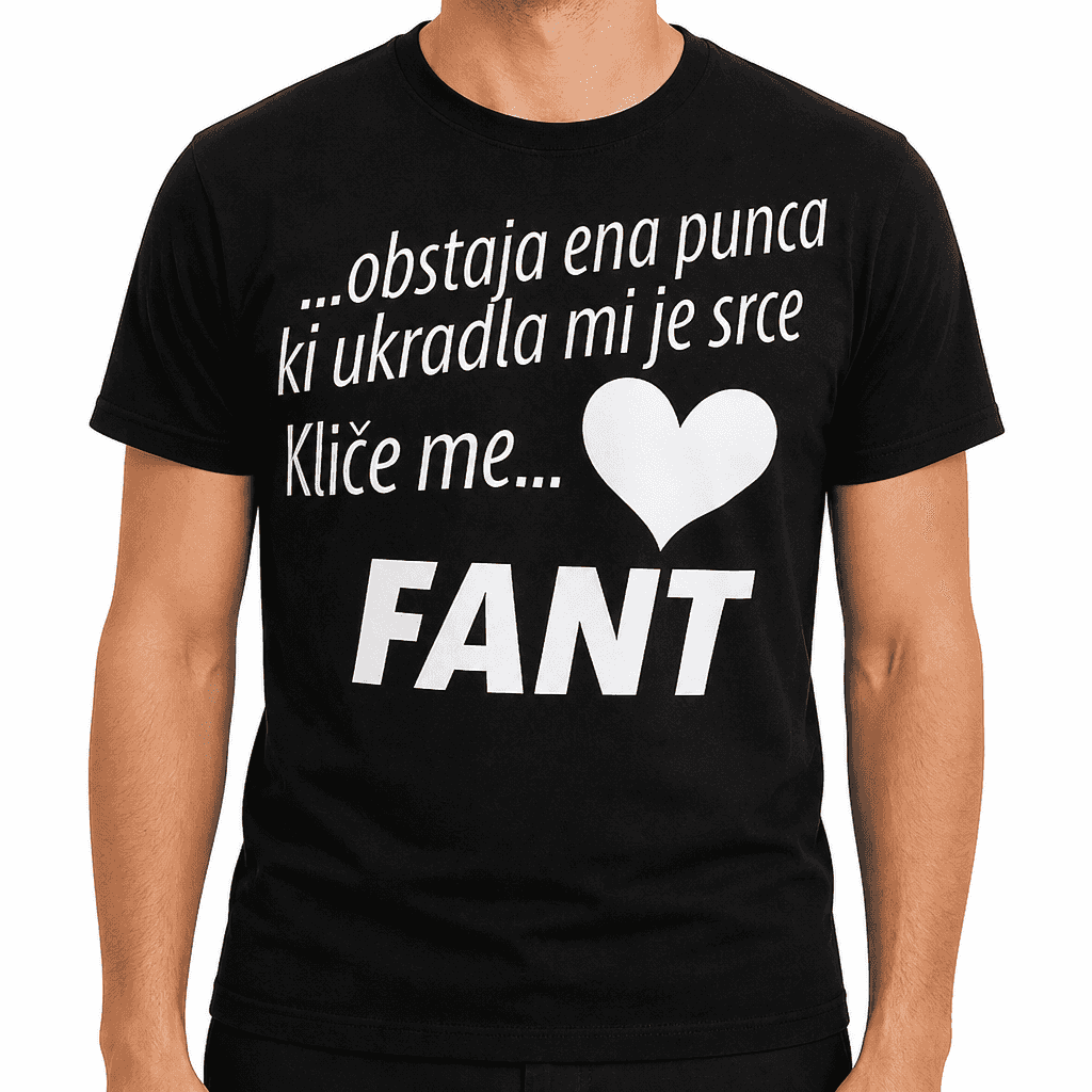 Majica Obstaja ena punca - kliče me fant