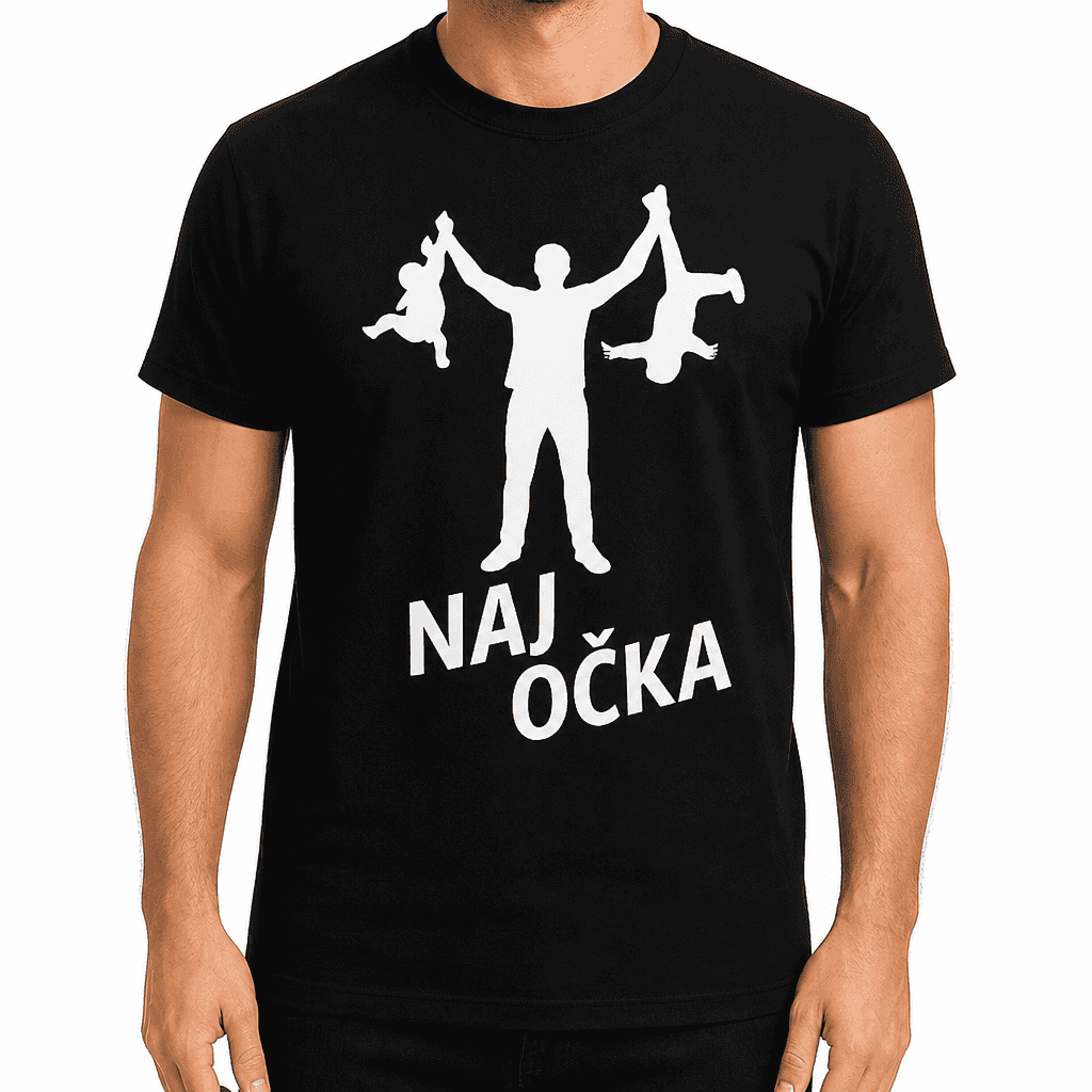 Smešna majica očka z otroki