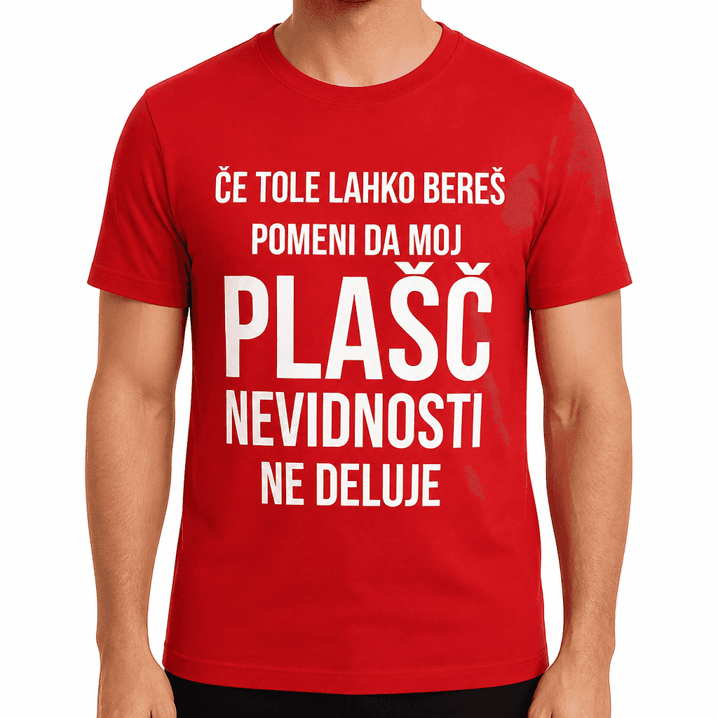 Smešna majica plašč nevidnosti