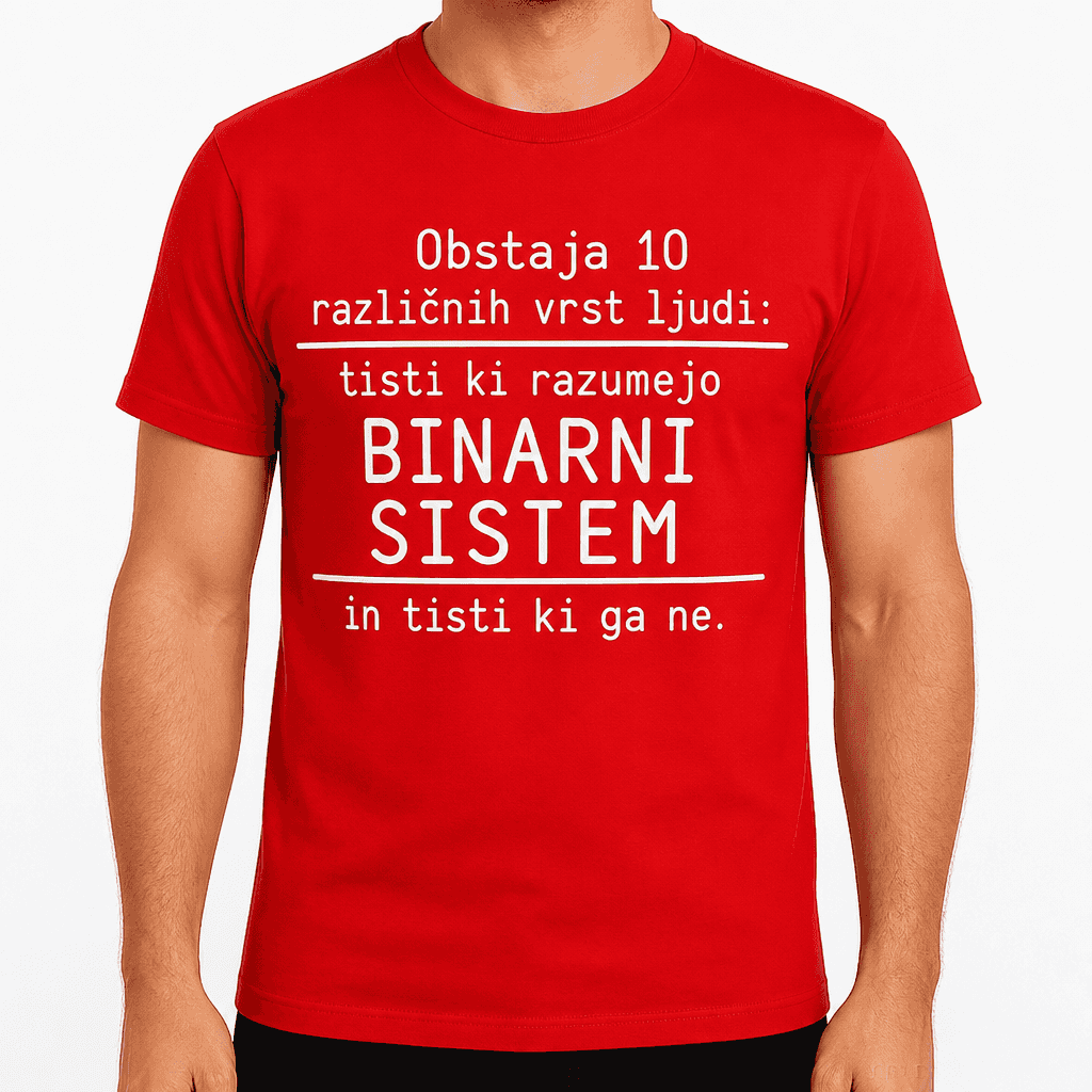 Smešna majica – binarni sistem